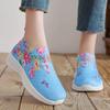 Spring Autumn New Women's Fashion Vulcanize Shoes Water Diamond Casual Breathable Shoes Slip on Printed Women's Sports Shoes
