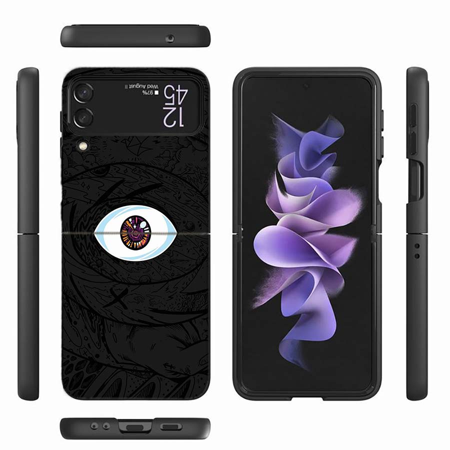 B-Bad B-Bunny Phone Case For Samsung Z Flip 6 7 5G Z Flip 5 Galaxy Z Flip 3 4 5G ZFlip Shockproof Hard Cover TPU PC Coque Capa S