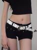 2026 New Black Fashion Retro Rivet Belt Women's Fashion Personality High-End with Jeans Belt Trend Style Women Belt