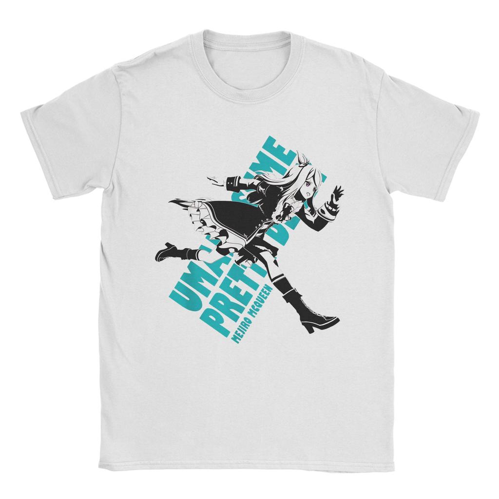 Mejiro McQueen Uma Musume Pretty Men T Shirts Cool Tees Short Sleeve Round Neck T-Shirt Pure Cotton Birthday Present Clothing