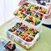 1pc Children's Block Organiser, Large Capacity Parts Organiser with Mountable Block Carrying Lid