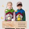Kids' Cartoon House Knitted Vest