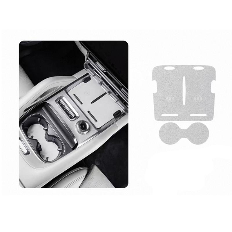 For Zeekr 8X 2026 Center Console Wireless Charging Suede Decor Sticker Anti-scratched Sticker Accessories