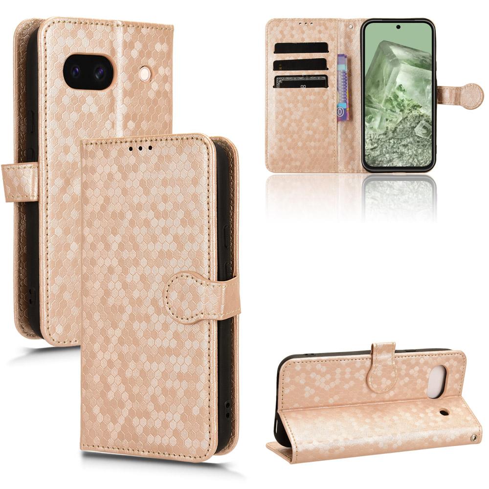 For Google Pixel 8a Case Shockproof PU Leather Flip Wallet Phone Cover with Strap