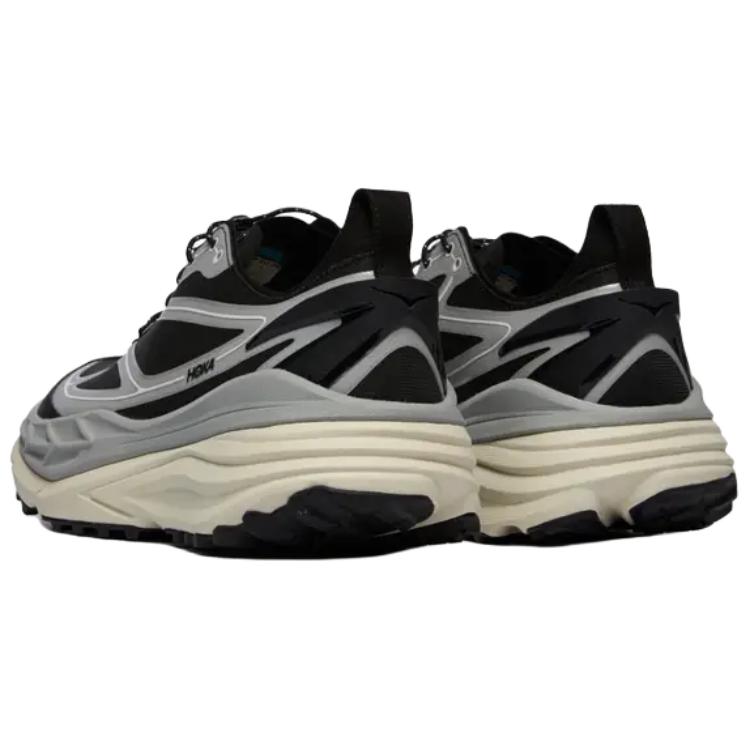 HOKA ONE ONE Stinson One7 Trail Running Shoes Unisex Black Gray 1168931-SGS