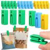 10 Pcs Food Sealing Clips Snack Bag Plastic Sealer Clip Reusable Moisture Proof and Leak Proof for Snack Keep Food Fresh