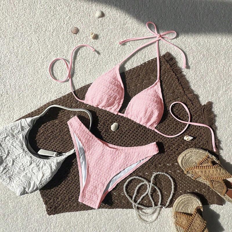 Hanging Neck Split Swimsuit Women's Sexy Bikini Beach Hot