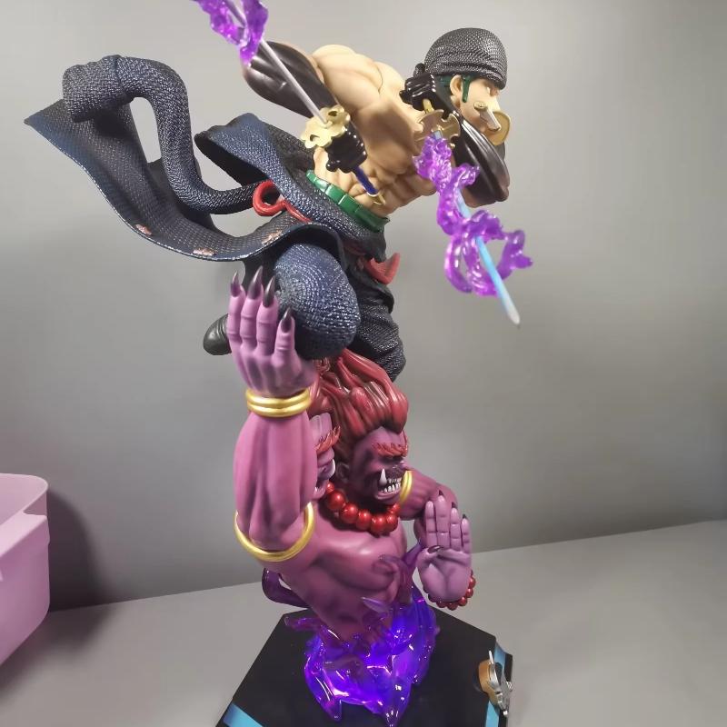 Anime Figure Roronoa Zoro Action Figures Three Thousand Worlds Double Headed PVC Model Collection Ornamen Toys