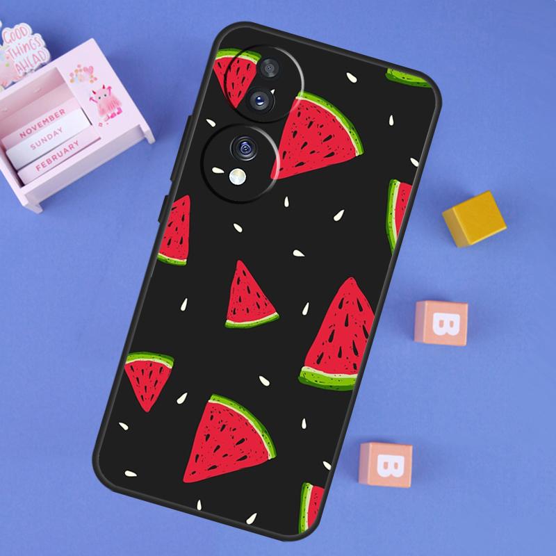 Cute Summer Fruit Watermelon Case For Honor X9b X8b X7 X8 X9 X6a X7a X8a X9a Cover For Honor Magic 5 6 Pro 50 70 90 Lite