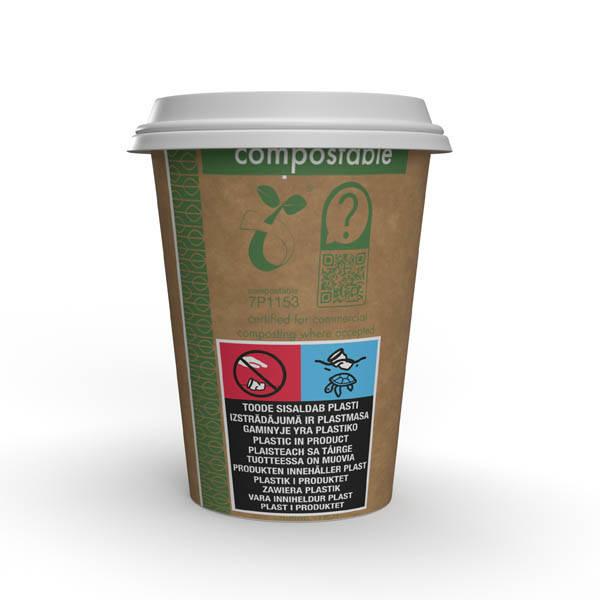Kubek Papierowy Kraft Vegware 350 Ml Śr. 90 Mm 50 Szt.