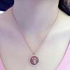 Purple Gold-Plated Rose Gold 18K Leo Pendant Twelve Constellations Classic