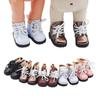Niannyyhouse 20cm Plüschtier mit High Heels, Lederschuhen, 5,5cm Schuhsohlenlänge, Baumwollpuppe, Zubehör, Ankleiden (Schwarz)
