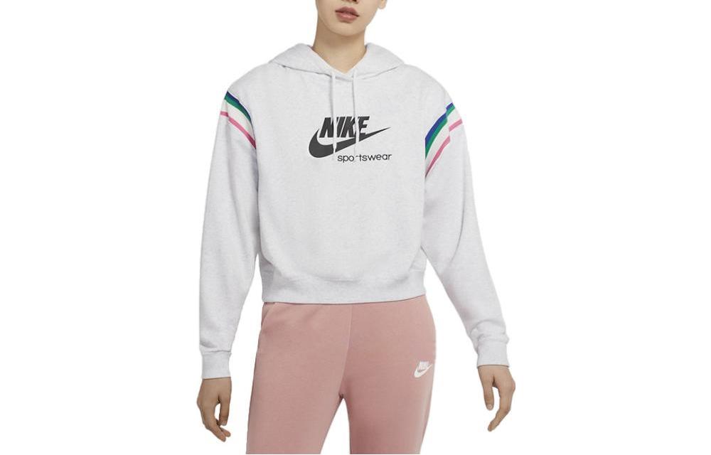 Nike Sweatshirts Women s White Hooded Moderate Other CU5924-051 L