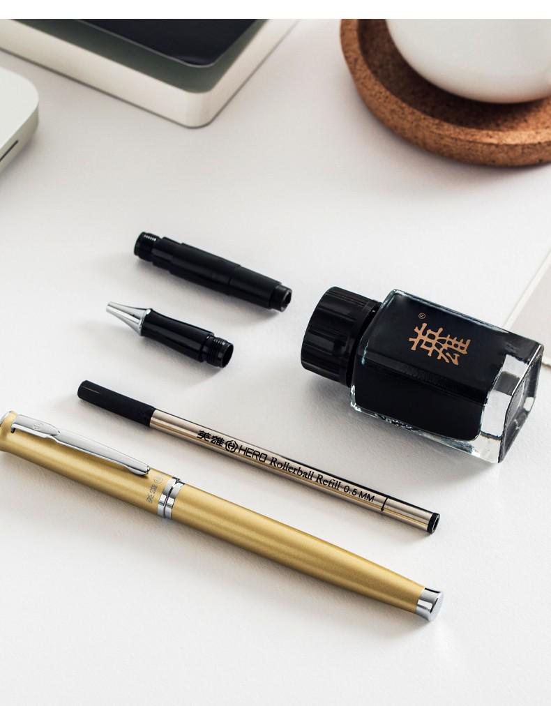 HERO Yingxiong 2062s Fountain, Ballpoint & Calligraphy Pen Ink Gift Set
