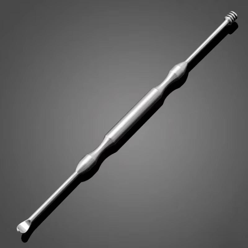Curățător Dublu pentru Îndepărtarea Cerumenului Auricular, Remover Dublu pentru Ceară Auriculară, Curățare 360°, Instrumente pentru Îngrijirea Urechilor din Oțel Inoxidabil