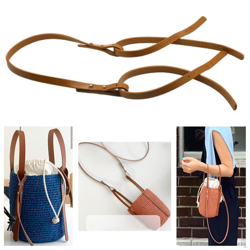 

Регулируемый DIY ремешок для сумки через плечо, сменный пояс из ПУ кожи, плетеная сумка на плечо, аксессуары хаки