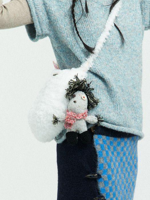 MISU A BARBE SOCKS MONSTER KEYRING