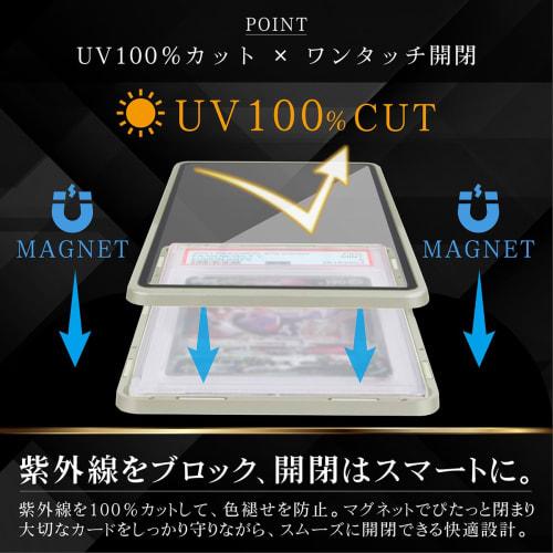 IBcaravan Magnetic Loader Case for PSA Approval, UV Protection, Aluminum Alloy, Gold and Silver, Set of 2 for PSA