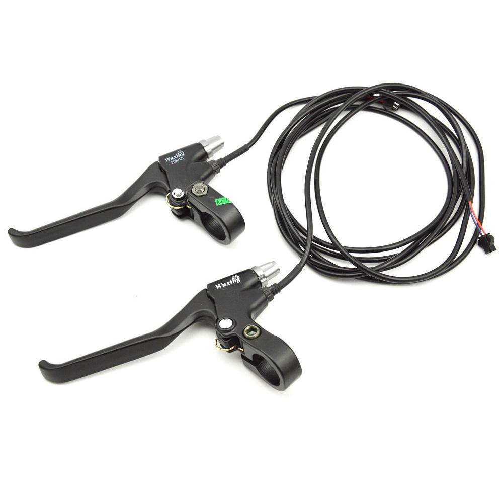 

WUXING Lithium Battery Bicycle Power off Brake Lever Electric Bike Brake Power Off System Brake Handle With Cable 1.5M чорний