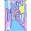 Classic Abstract Aesthetics Wall Art 80s Neon City Street Steam Wave HD Oil On Canvas Posters And Prints Home Bedroom Decor Gift