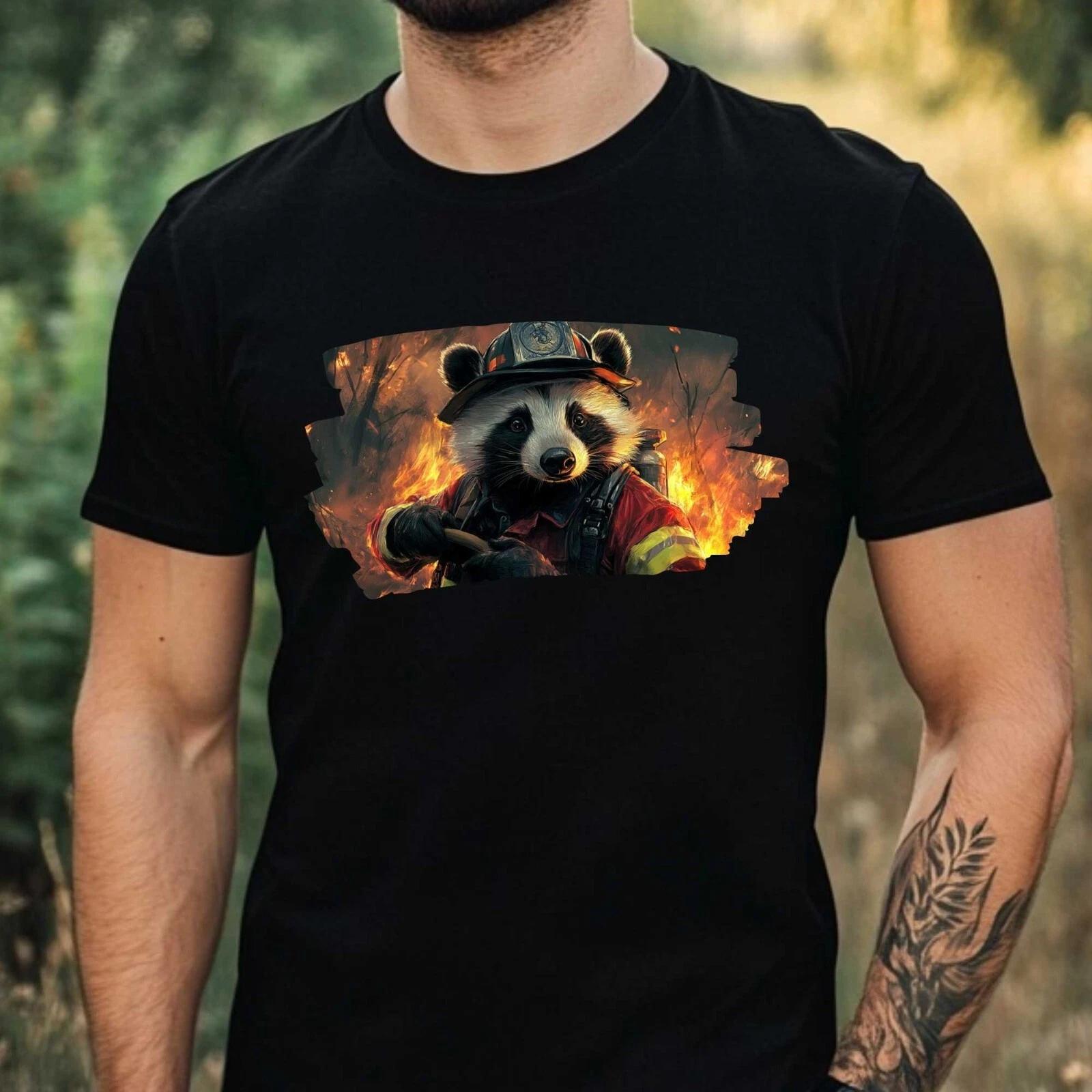 T-Shirt Herren Igel als Astronaut Motiv Baumwolle Größe XS bis 5XL L