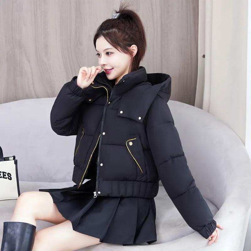 Fashion Down Padded Jacket Women's Short Loose Thick Winter Padded Jacket Small Padded Jacket Temperament Jacket