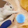 Cat Sisal Ball Interactive Cat Scratching Ball Toy Natural Sisal Scratcher Ball with Sound for Kitten Teeth Cleaning Training