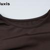 Women's Summer New Fashion Personality Tiered Ruffles Slim Fit Crew Neck Sleeveless Dress