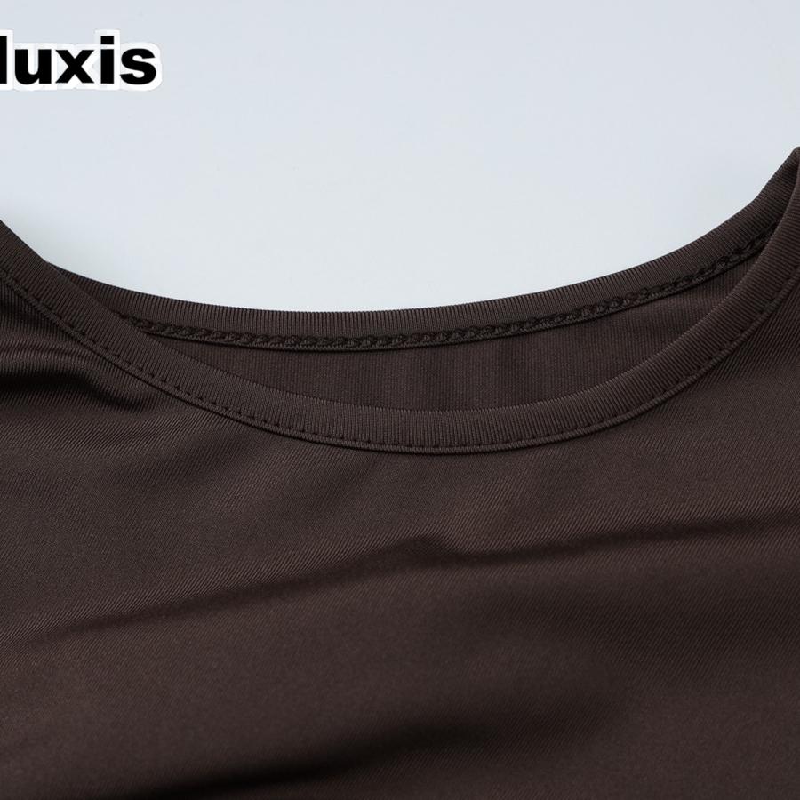 Women's Summer New Fashion Personality Tiered Ruffles Slim Fit Crew Neck Sleeveless Dress