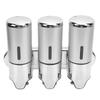 Triple Shampoo And Conditioner Dispenser T Bar Lever Refillable Wall Mount Body Wash Dispenser for