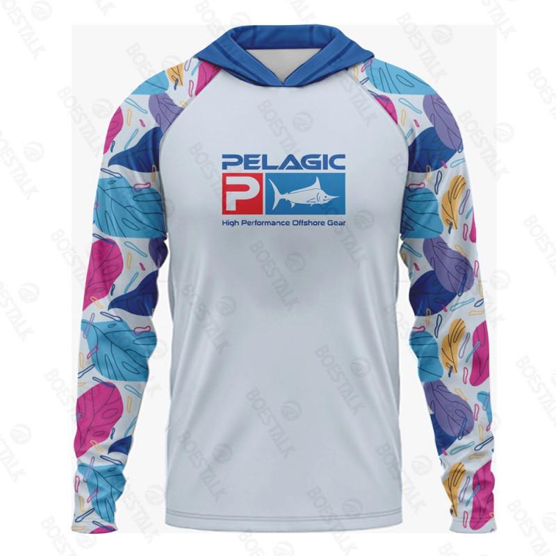 Mens Womens Quick Dry Fishing Shirt Long Sleeve Hooded UV Protection Breathable Bamboo Fiber Summer Outdoor Sport Top