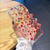 Rote Rosen Nahtloses Muster Transparenz Handyhülle für IPhone 14 15 16 13 12 11 17 Pro Max 12 13 Mini Weiche Hülle