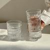 Reliefglas, Nordic Light Luxury Retro Hauswasserglas, Saftglas, Milchbierglas, Whiskeyglas
