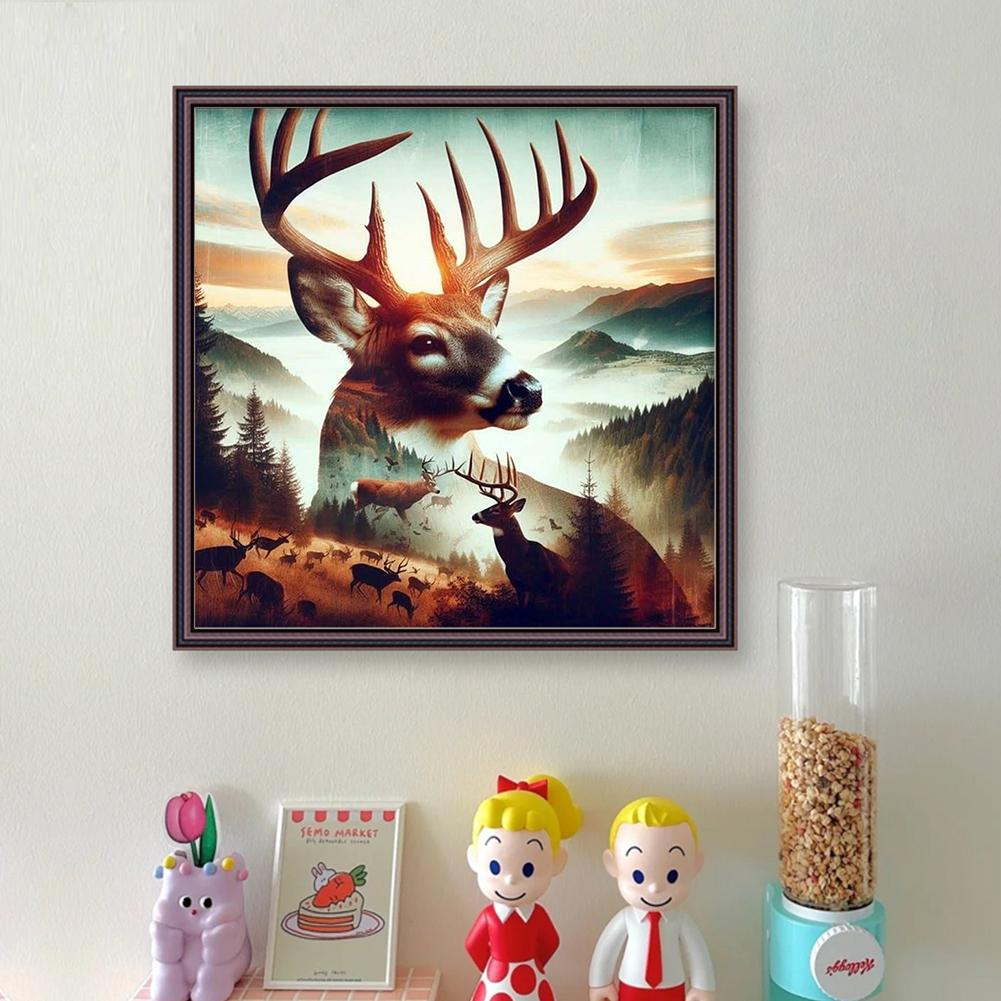 Full Embroidery cotton Thread 11CT Printed Animal Cross Stitch Kit Art
