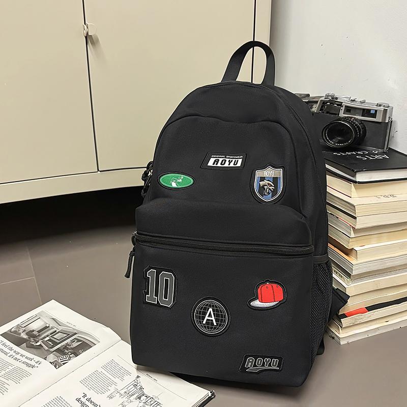 Print Student Schoolbag Unisex Lightweight Large Capacity Backpack