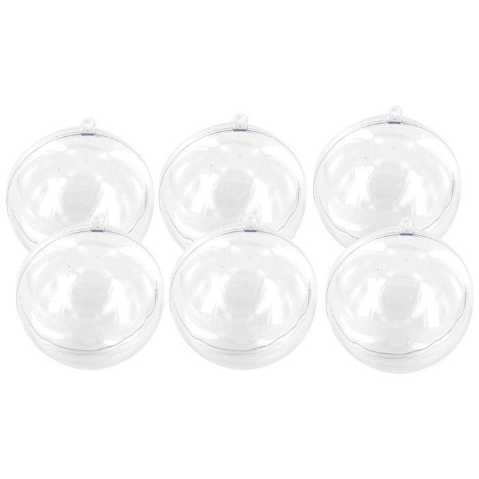 Transparent Plastic Ball 3 Cm X 6 Pieces