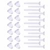 100 Sets Plastic Earring Posts & Backs for Sensitive Ear Invisible Sport Earring