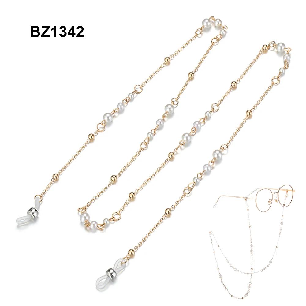 New Fashion Sunglasses Chain Glasses Spectacles Pearl Decoration Vintage Chain Holder Cord Lanyard Necklace Eyewear Accessories