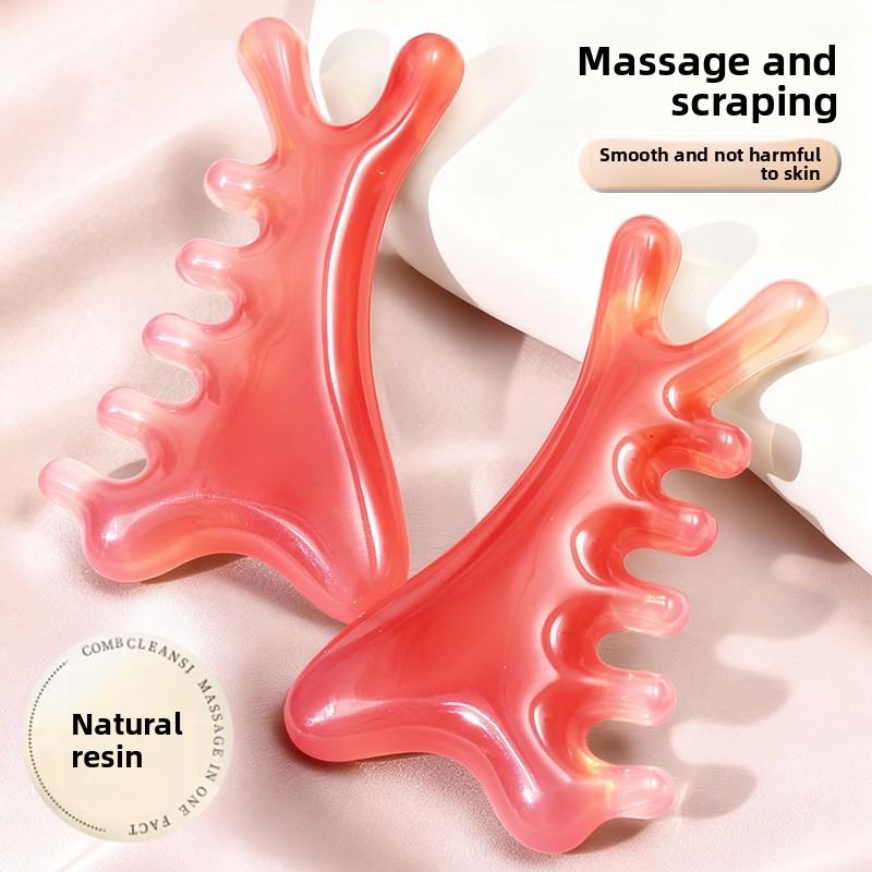 Four-in-One Multi-functional Scraping Board - A Tightening and Firming Facial Tool, Facial Scraper, Frown Line Massage Comb