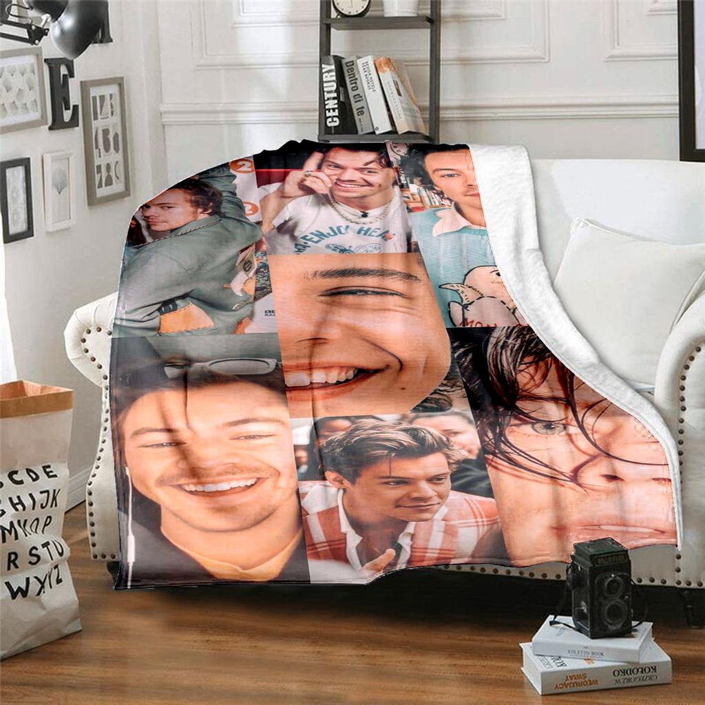 Harry Styles Morbida Coperta Confortevole Tutte le Stagioni Regalo Perfetto Divano Ufficio Riposo all'Aperto Coperta da Viaggio