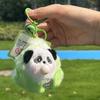 Creative New Style Blown Bubble Panda Pendant Plush Keychain Boutique Store Gilt Blind Box Packaging Decoration Small Gift
