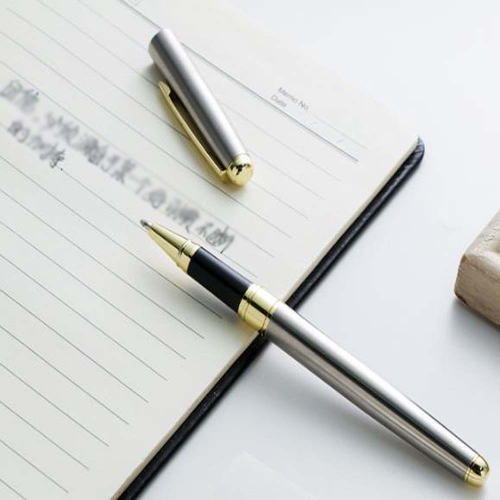 1PC Simple and Fashionable Metal Neutral Pen, Metal Pen Holder Is Easy To Carry, Suitable for Friends, Office, Study