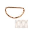 100pcs D Rings Dog Collar Metal D Rings for Dog Chest Straps Pet Suitcases Accessory