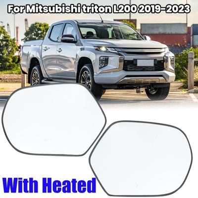 Lente de Cristal de Espejo Retrovisor Para Mitsubishi Triton L200 Lente de Cristal de Espejo Lateral Calefactable Accesorios para Coche