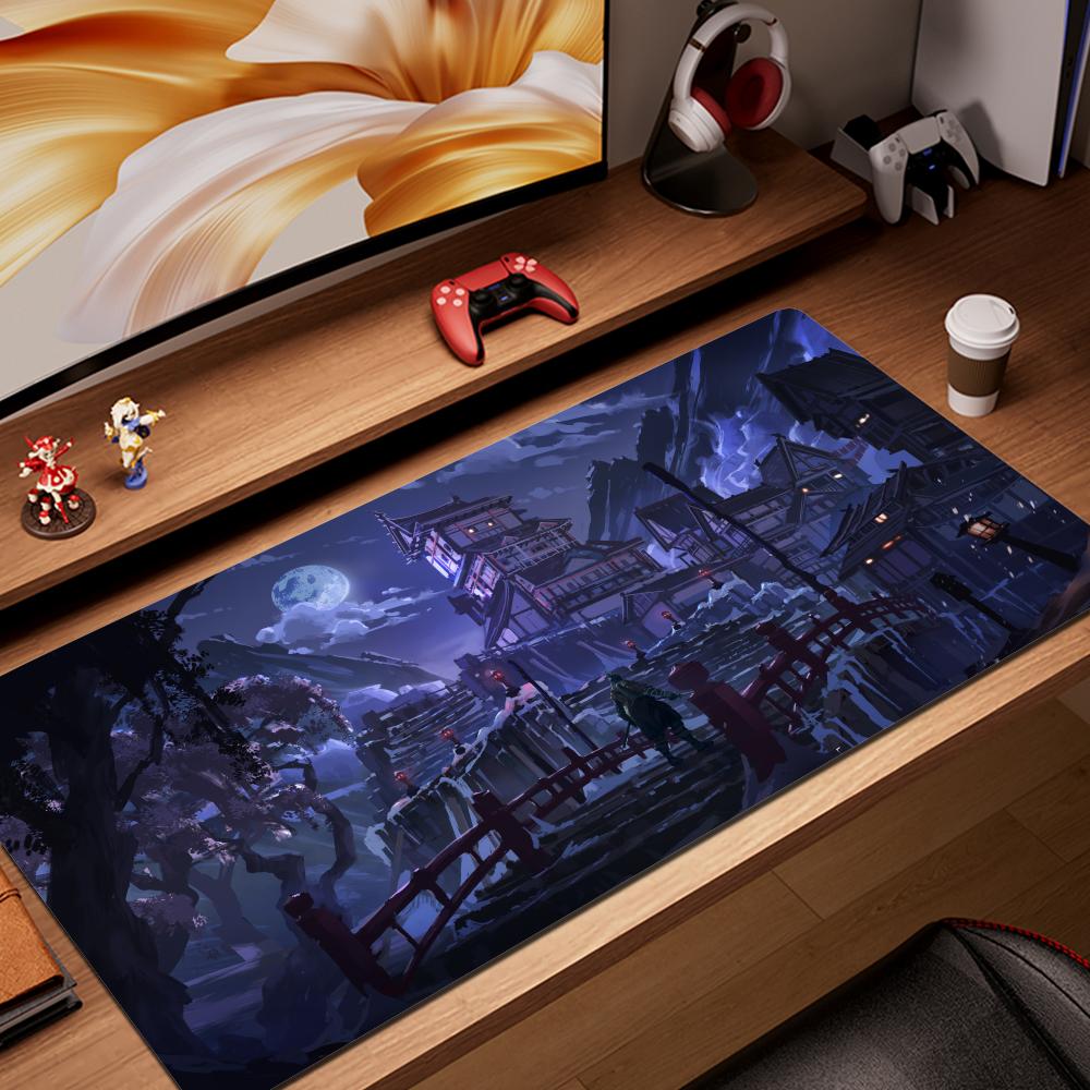 Shadows Die Twice Computermousepad Sekiro Gaming-Mauspad Groß 900x400 Mauspads Gamer XXL Teppich PC-Schreibtischmatte Tastaturteppich