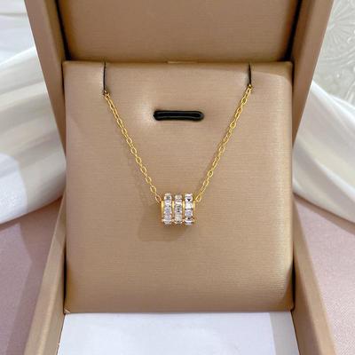 Minimalistische Titanium Staal Gouden Ketting - Dames Sleutelbeenketting