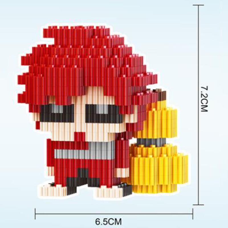 Naruto Diamond Blocks Building Block Cartoon Warrior Tracksuit Anime Demon Fox Gourd Ninjutsu Children Toys for Boy Model