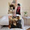 Anime The Worlds First Love Cushion Cover Antidustmite Pillowcase Invisible Zipper Silky Short Plush Sofa Cushion Cover