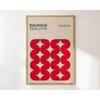 Mid Century Bauhaus Poster Geometric Wall Art Canvas Prints Living Room Bedroom Bright Colourful Artwork for Home Decor
