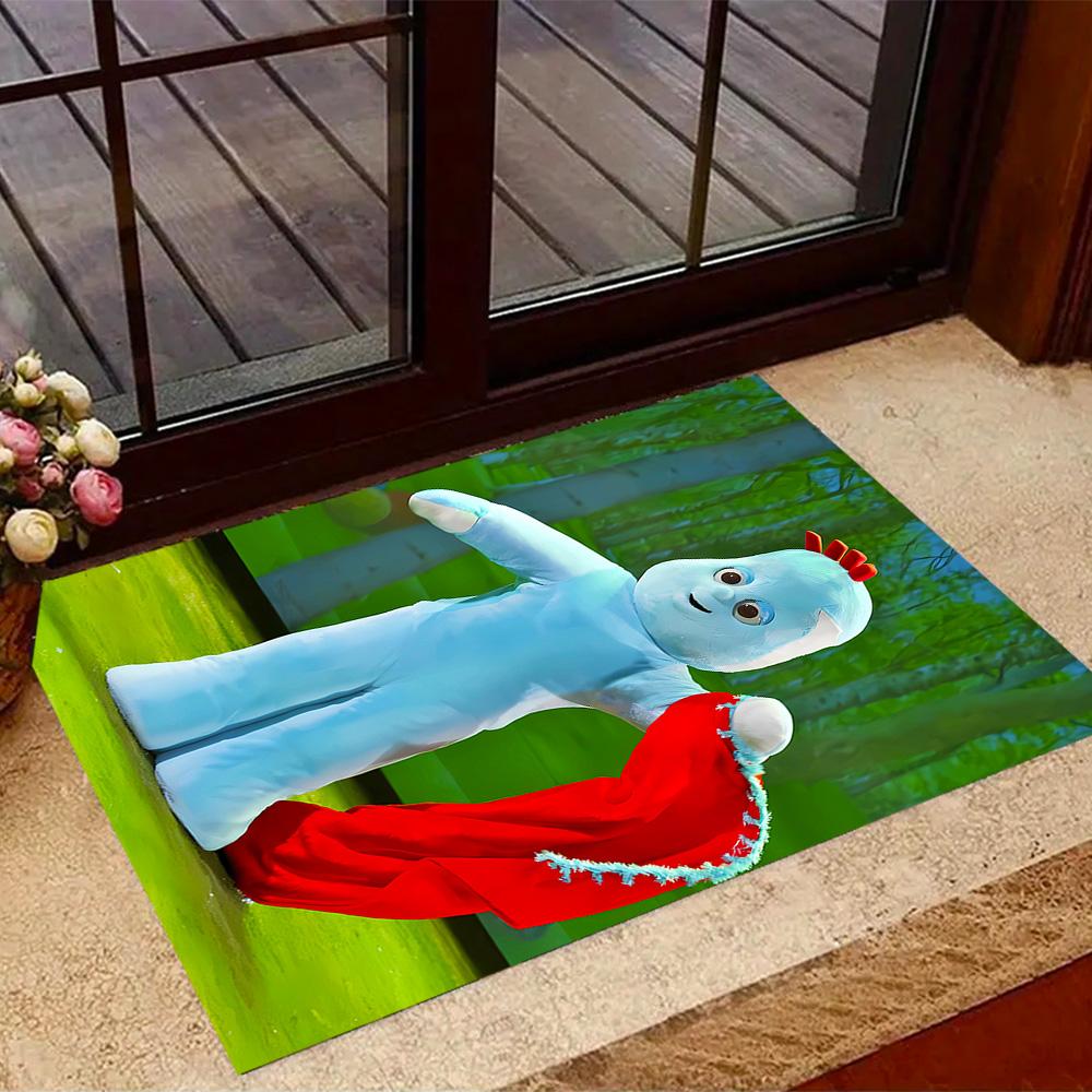 In The Night Garden Characters Themed Anti-Slip Rugs - Polyester Home Decor, Suitable for Bedrooms, Living Rooms, Doorways, Studios, and Decorations